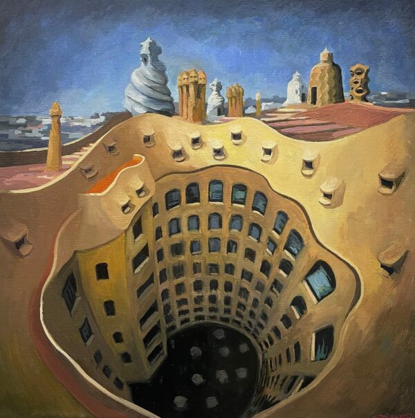 Visión en el ático de la casa Milá de Gaudí