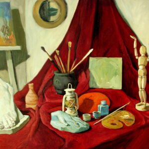 En el estudio del Pintor. 2002