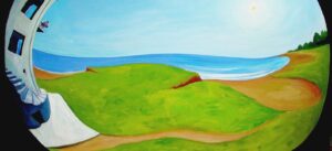 Vision esférica en la orilla de la Isla de Kartare