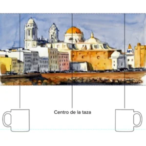 Catedral en el campo del Sur - Taza blanca brillante