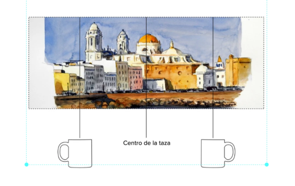Catedral en el campo del Sur - Taza blanca brillante